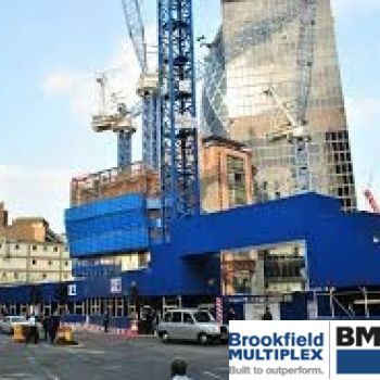 Brookfield Multiplex – 22 Bishopsgate 2016 – 2019 Contract Value £710k